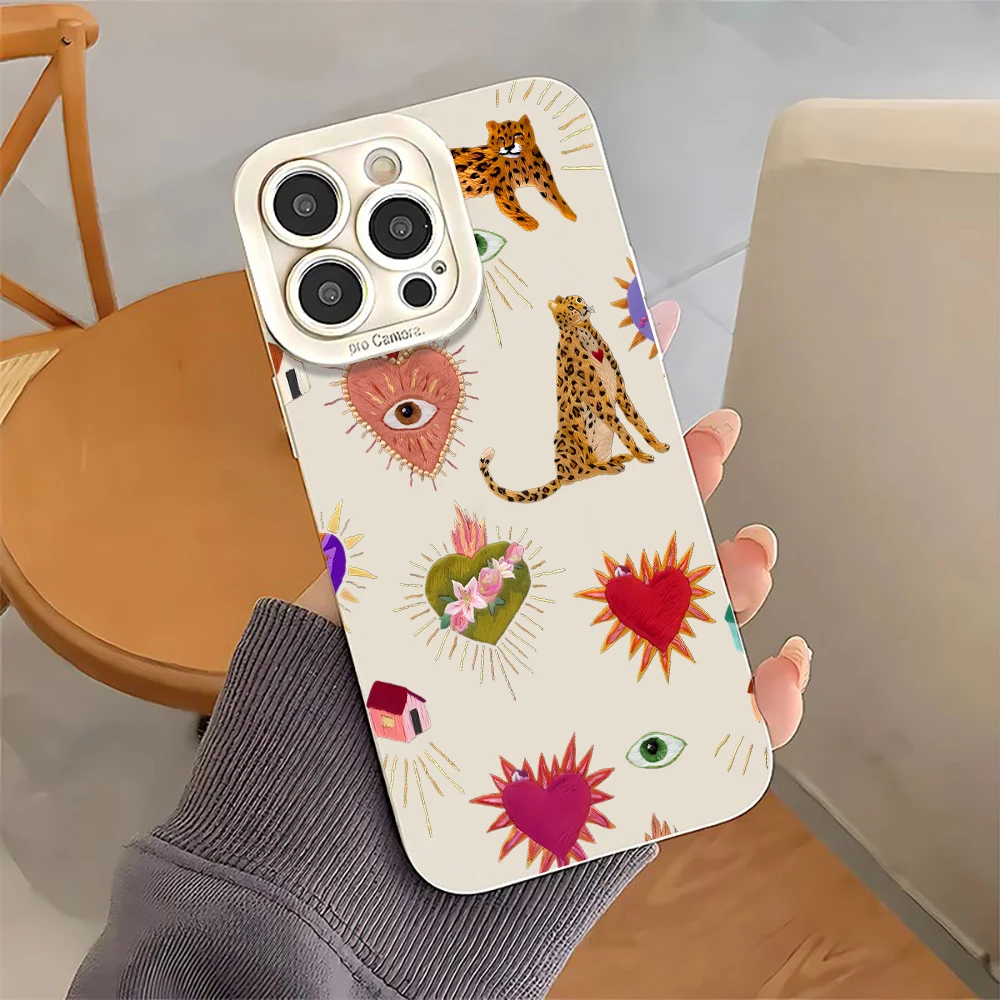 Luxuriöse Trendige Artikel Collage Handyhülle für iPhone 17 16 15 14 11 12 13 Pro Max Plus 7 8 Plus XS XR 17 Air Stoßfeste Weiche Hülle – Detail 3