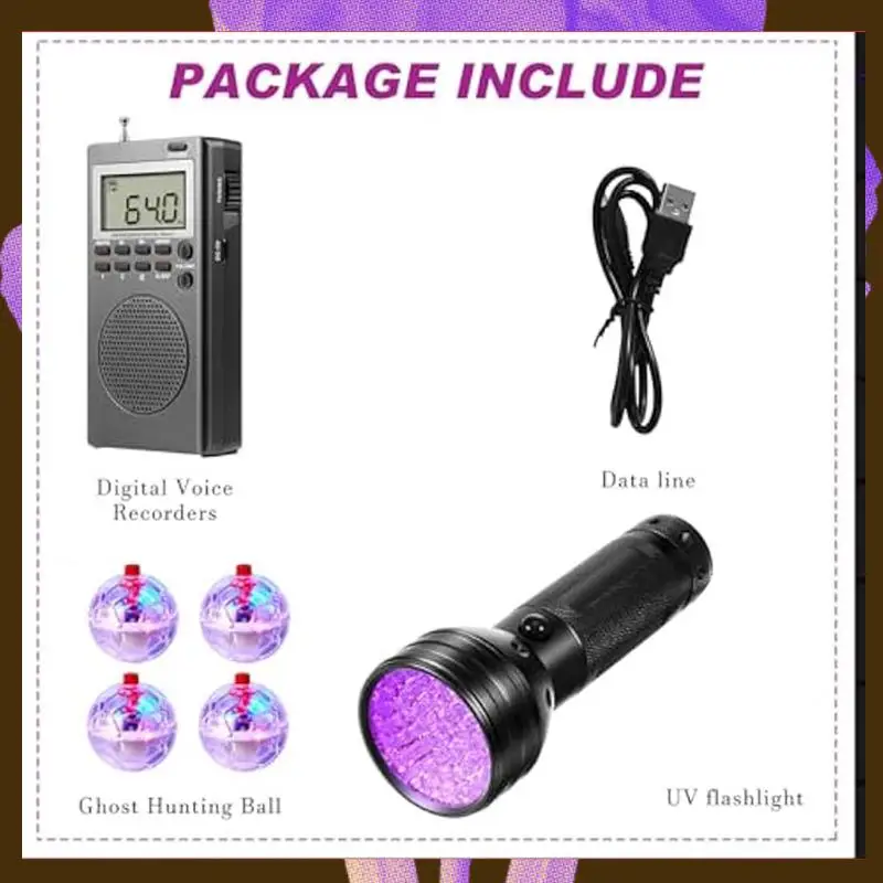 Spirit Box Equipment Kit Paranormal Equipment Equipment Kit For Home Office Outdoor-[Y06A]