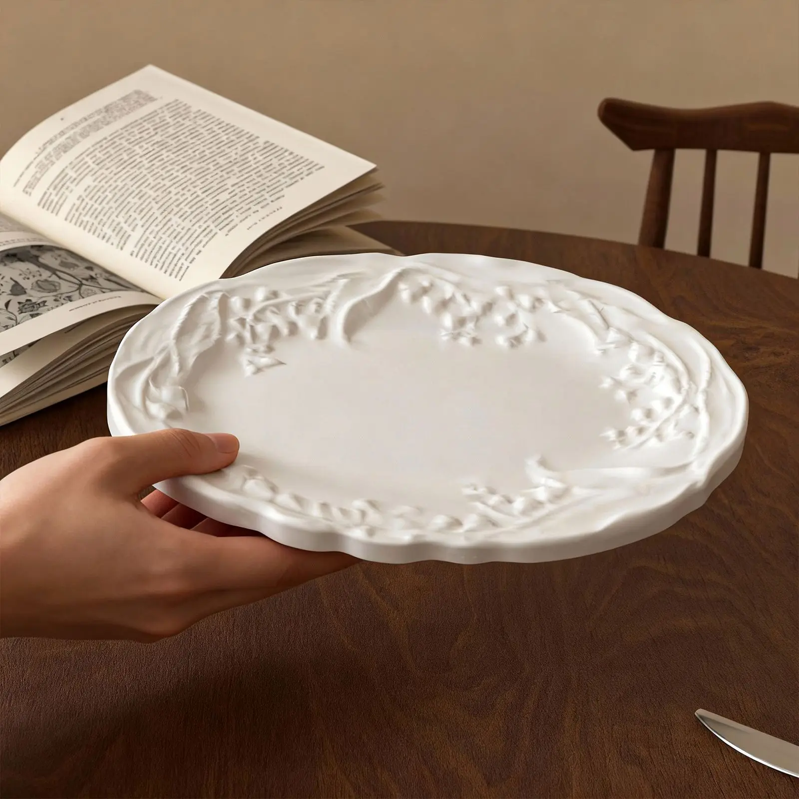 New Mould Instagram-style European-style Tray Silicone Mold for DIY Scented Plaster Oval Dish Ornaments and Resin Casting Molds