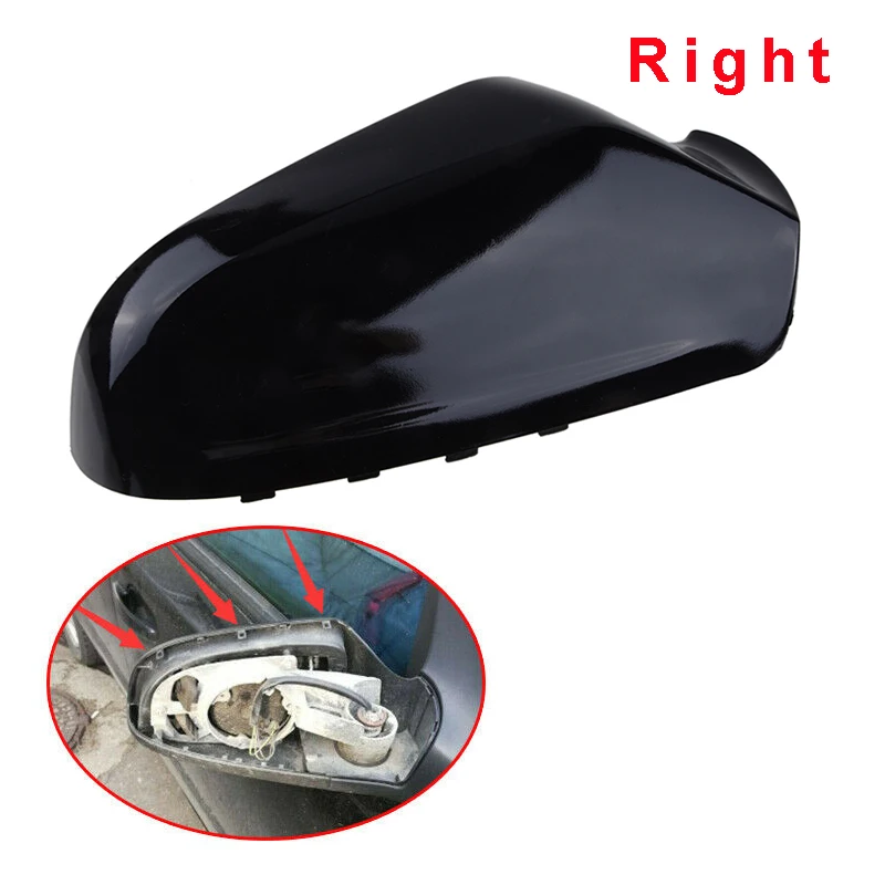 Rhyming Rearview Mirror Cap Wing Side Rear view Mirrors Cover Housing Black For Vauxhall Opel Astra H 2004-2009 6428200 6428199