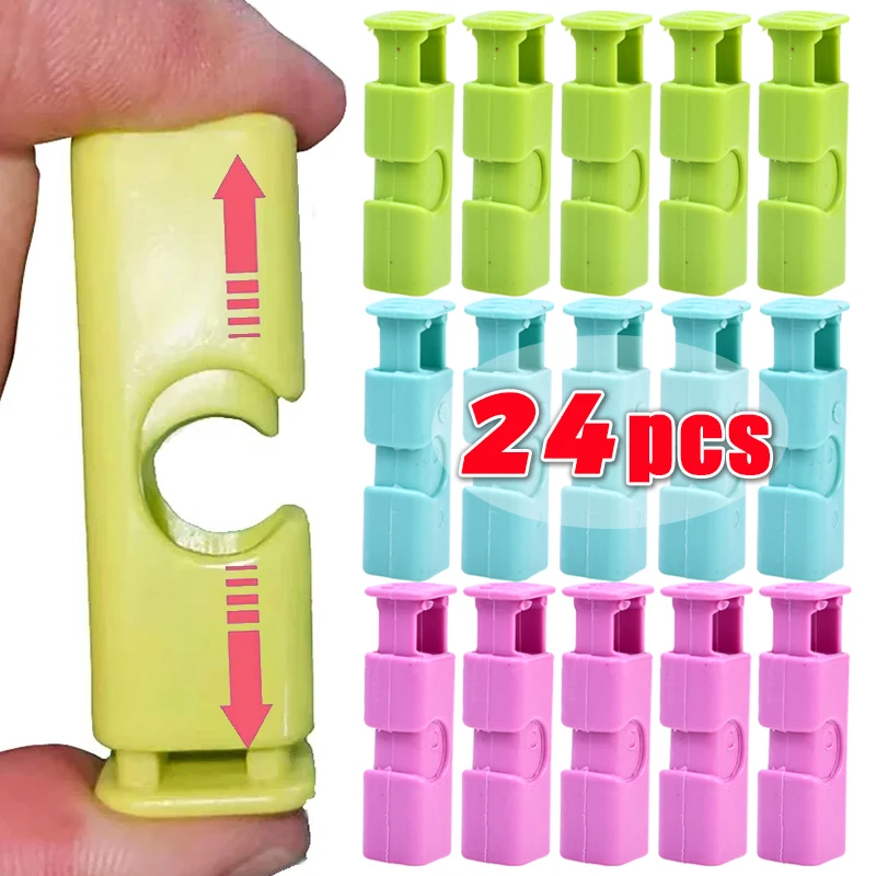 24/1Pcs Food Sealing Clips Reusable Bread Storage Bag Clip For Snack Wrap Bags Spring Clamp Kitchen Organizers Sealing Clamps