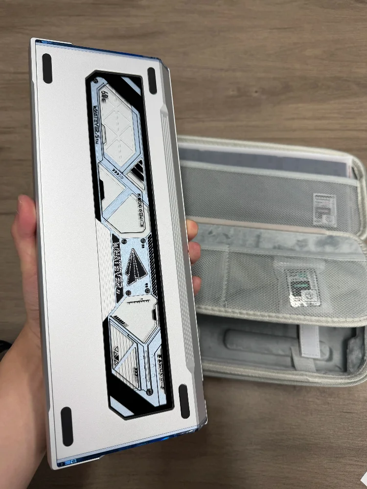 Paper60e Wooting60he EV63 Mechanical Keyboard Shell Custom CNC Aluminium Case for Gamers Hands on Set Fr4PCB+sound Package Gift