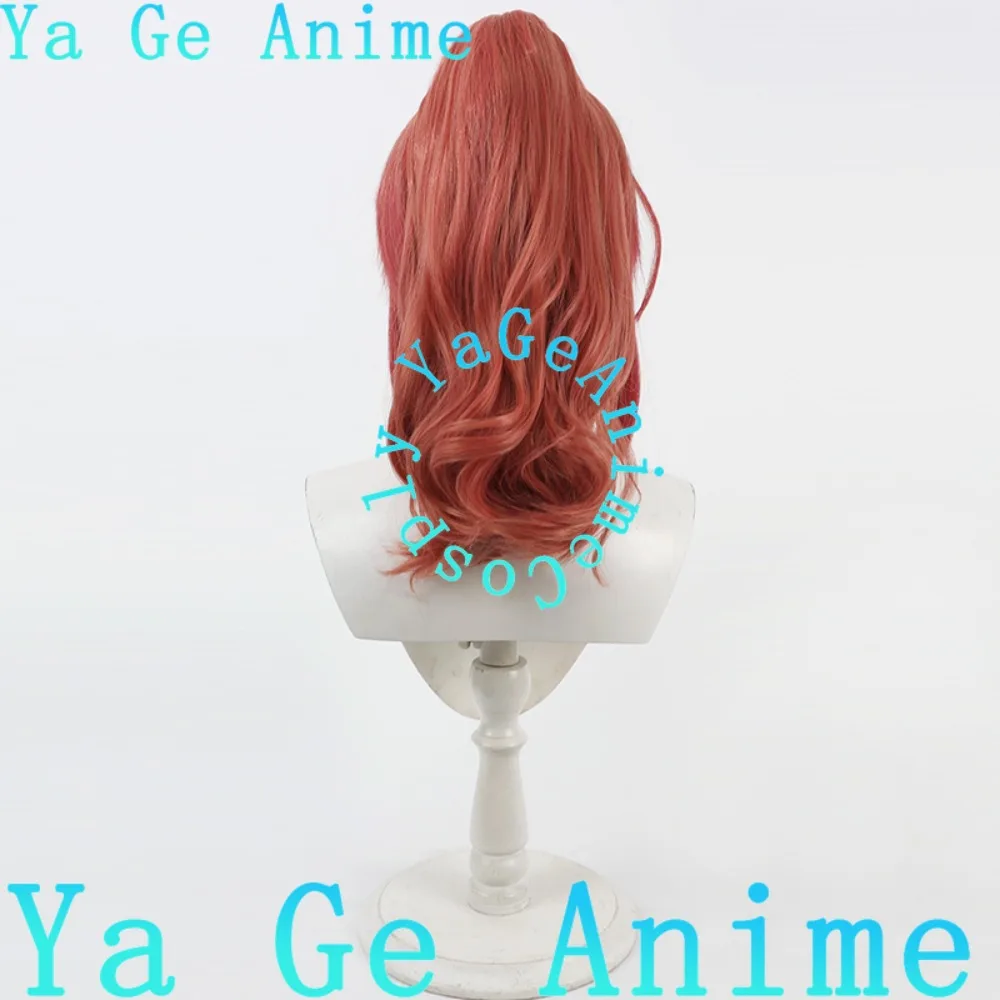 Ya Ge Anime VTuber Ichijo Ririka Lockige Pferdeschwanz Cosplay Perücke Anime Spiele Halloween Karneval Party Synthetische Hitzebeständige Haar