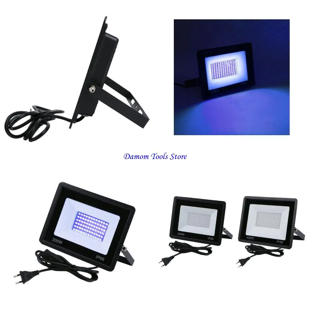 

57BE Professional 395nm LED Curing Lamp 200/400w Outdoor Floodlight Halloween Party Fluorescent Lamp