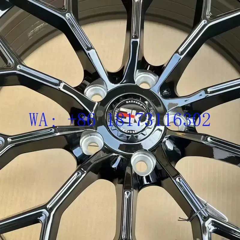 Hot Chrome 18-inch KE spinning branch modified wheels fit Golf ID3,  3 Wing, Civic Crown