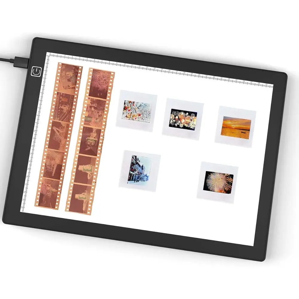 

Световой проектор для слайдов 5600K, 12x8 дюймов, ультратонкий, с регулируемой яркостью, подсветка для слайдов и сканирование негативов