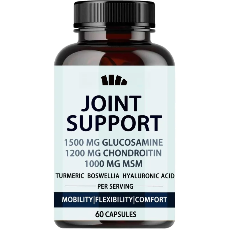 Joint Elasticity Supplement, 60 Capsules, Each 2100mg Containing Glucosamine and Turmeric for 30 Days Supply