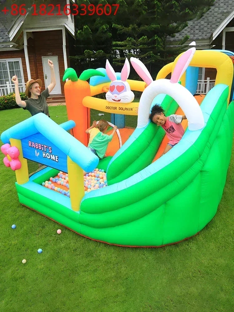 Children's Trampoline Household Indoor Small Slide Trampoline Naughty Castle Climbing Wall