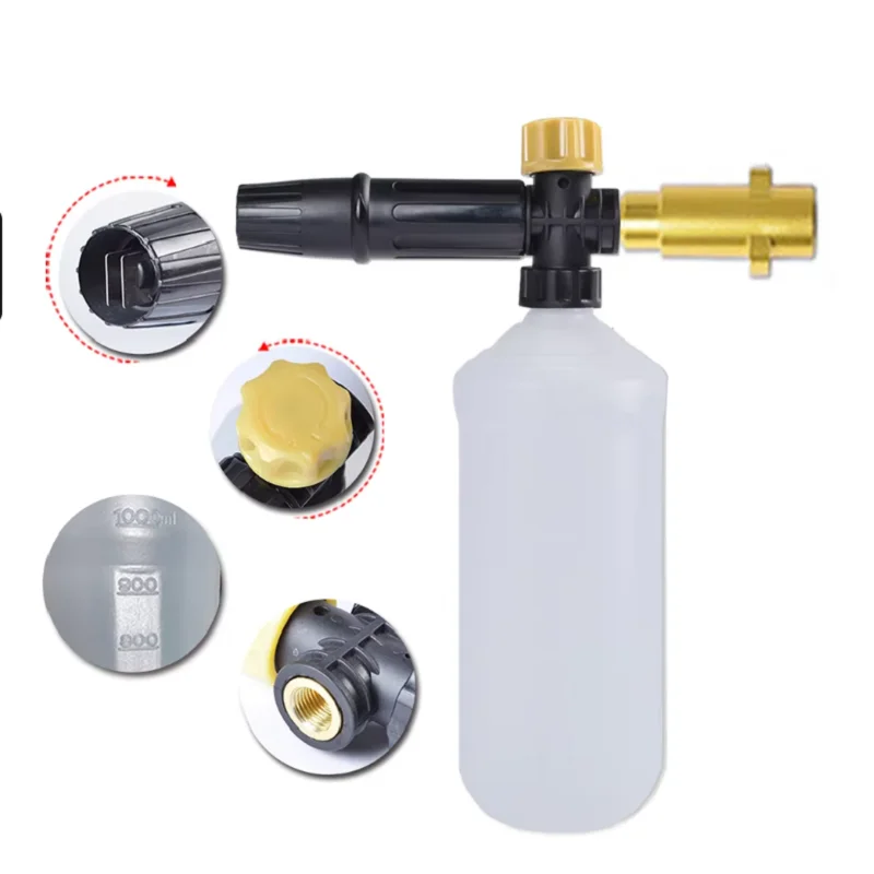 Pressure Washer Adjusable Foam Cannon Car Washer Snow Foam Lance High Pressure Soap Foamer Foam Generator Car Foam Cleaner Spray