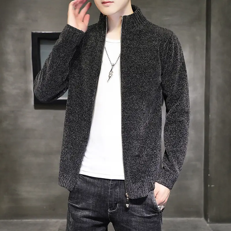 

Man Clothes Jacket Coat Knitted Sweaters for Men Black No Hoodie Cardigan Korean 2024 Autumn Baggy Spring X Designer Luxury Ugly