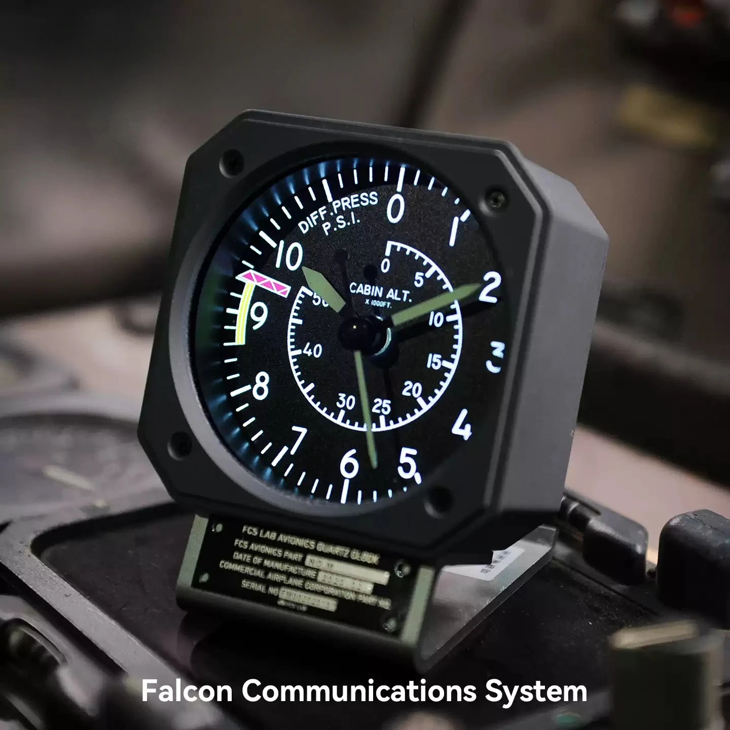 FCS LAB-M Metal  Feeling Clock BOEING Simulation Flight Instrument