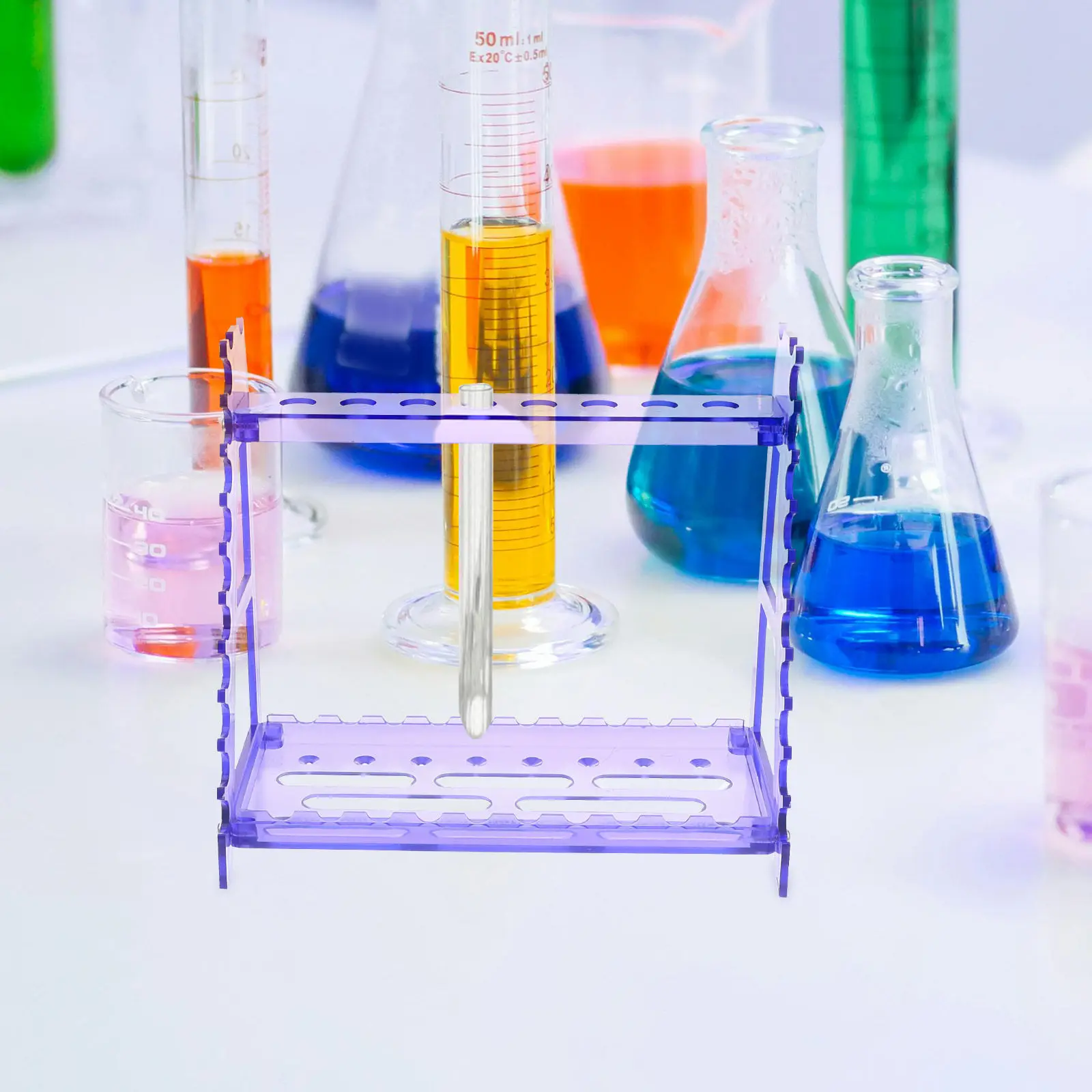 Detachable Pipette Rack Portable Laboratory Pipette Holder for Multiple Pipettes Stable Support Optimal Angle Easy Cleaning