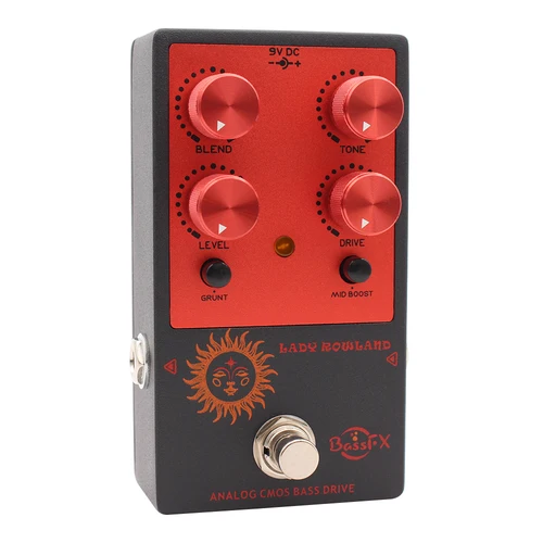 Imagen 2 del producto Fanmuzk Lady Rowland Bass Overdrive Pedal, efecto Drive para bajos activos/pasivos True Bypass