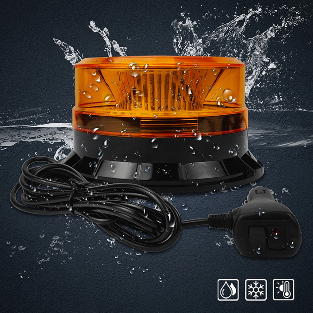 

Mini 36 LED Red Green Yellow White Rotating UTV Trailer SUV Emergency Strobe Warning Police Beacon Light With Magnet