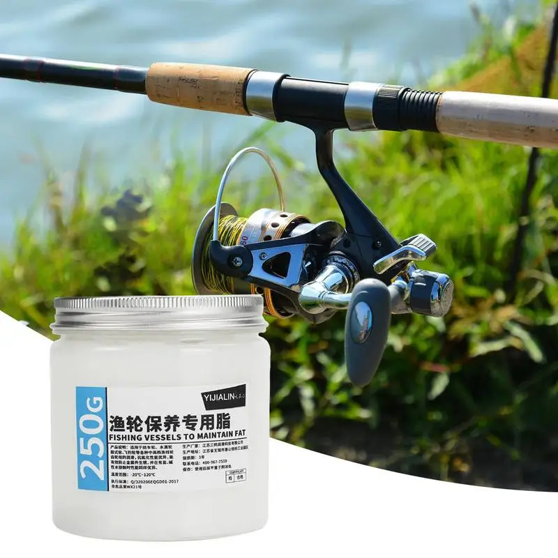 

Fishing Reel Gear Grease Gear Lube For Fishing Tool 250g Fishing Gear Care Accessories Rust-proof Drop Reel Lubrication Oil