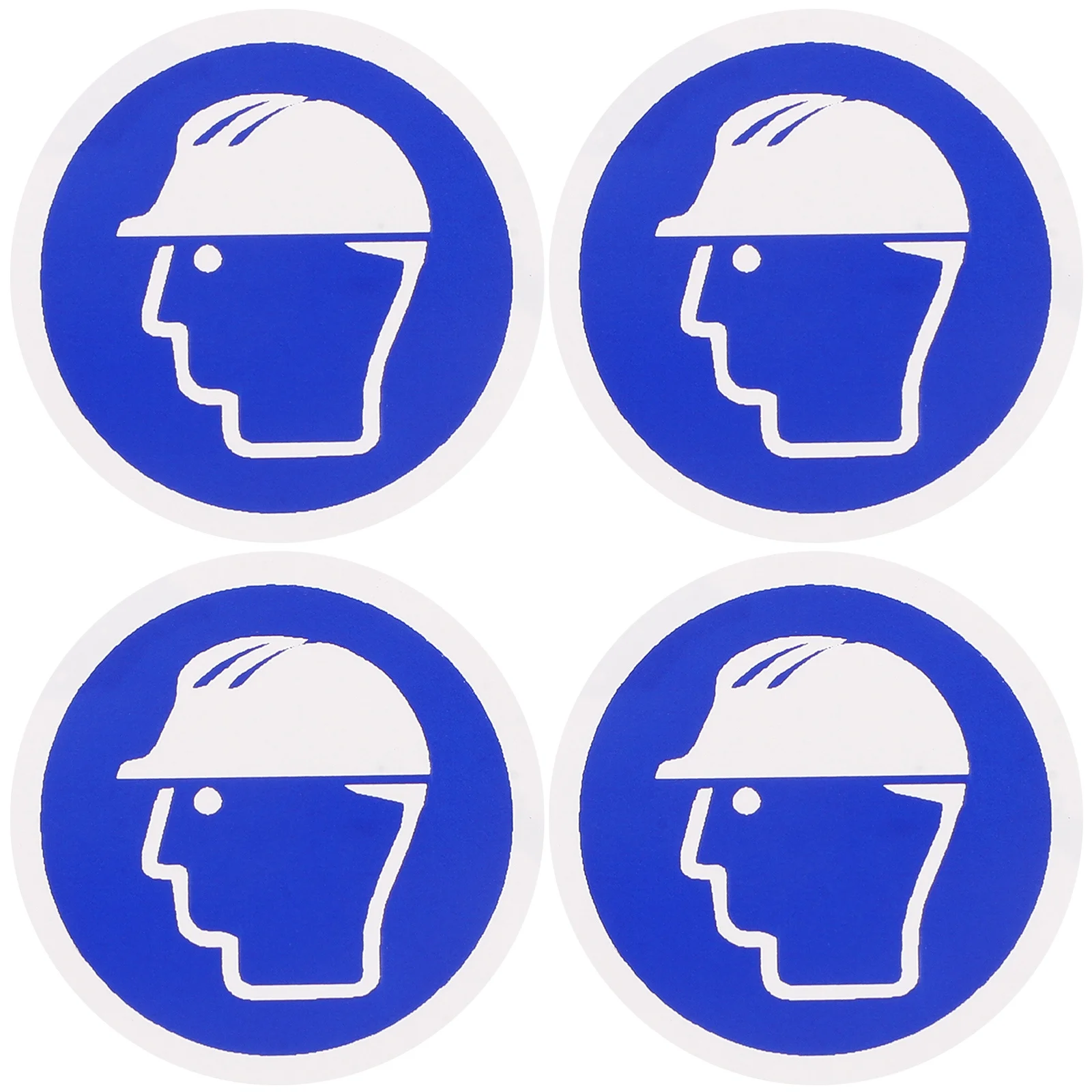10Pcs Hard Hat Sign Wear Sticker Safety Symbol Adhesive Label Decal Use Hard Hat Sign Adhesive Label