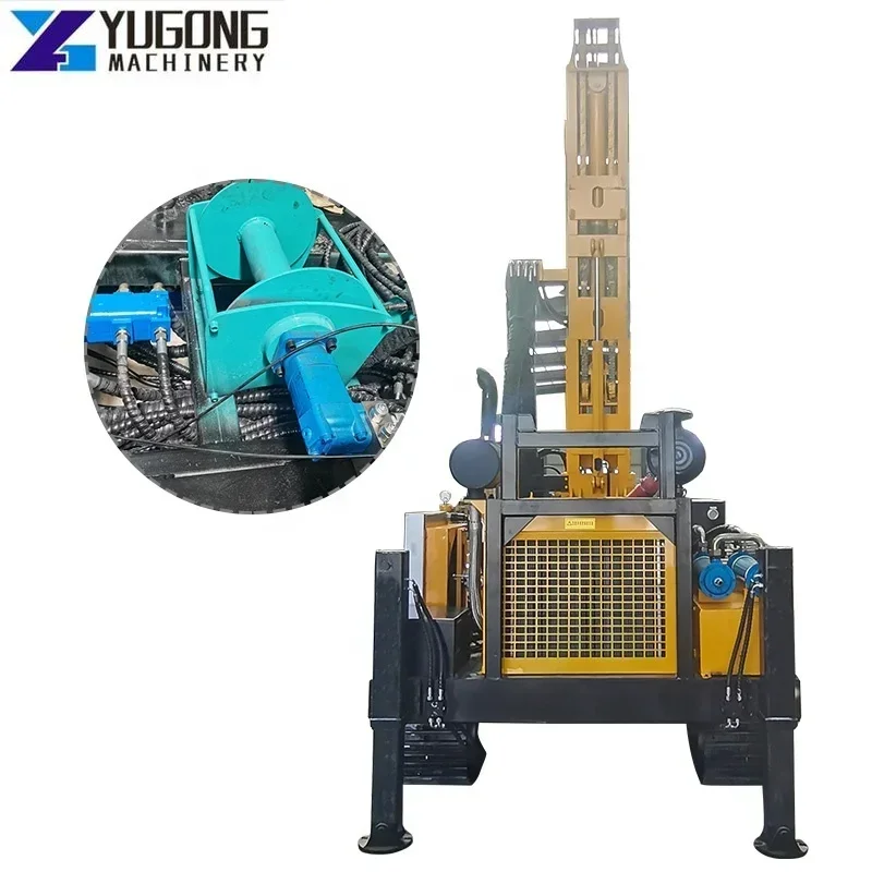 YG Fully Hydraulic Diamond Core Drilling Rig Machine Portable Borehole Dig Track Mounted 100M Water Well Drill Rig Supplier