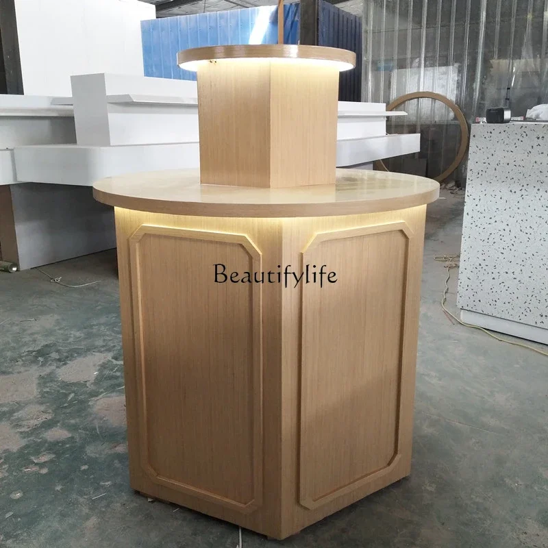 

Round Nakajima Cabinet Skin Care Products Display Wedding Products Display Stand