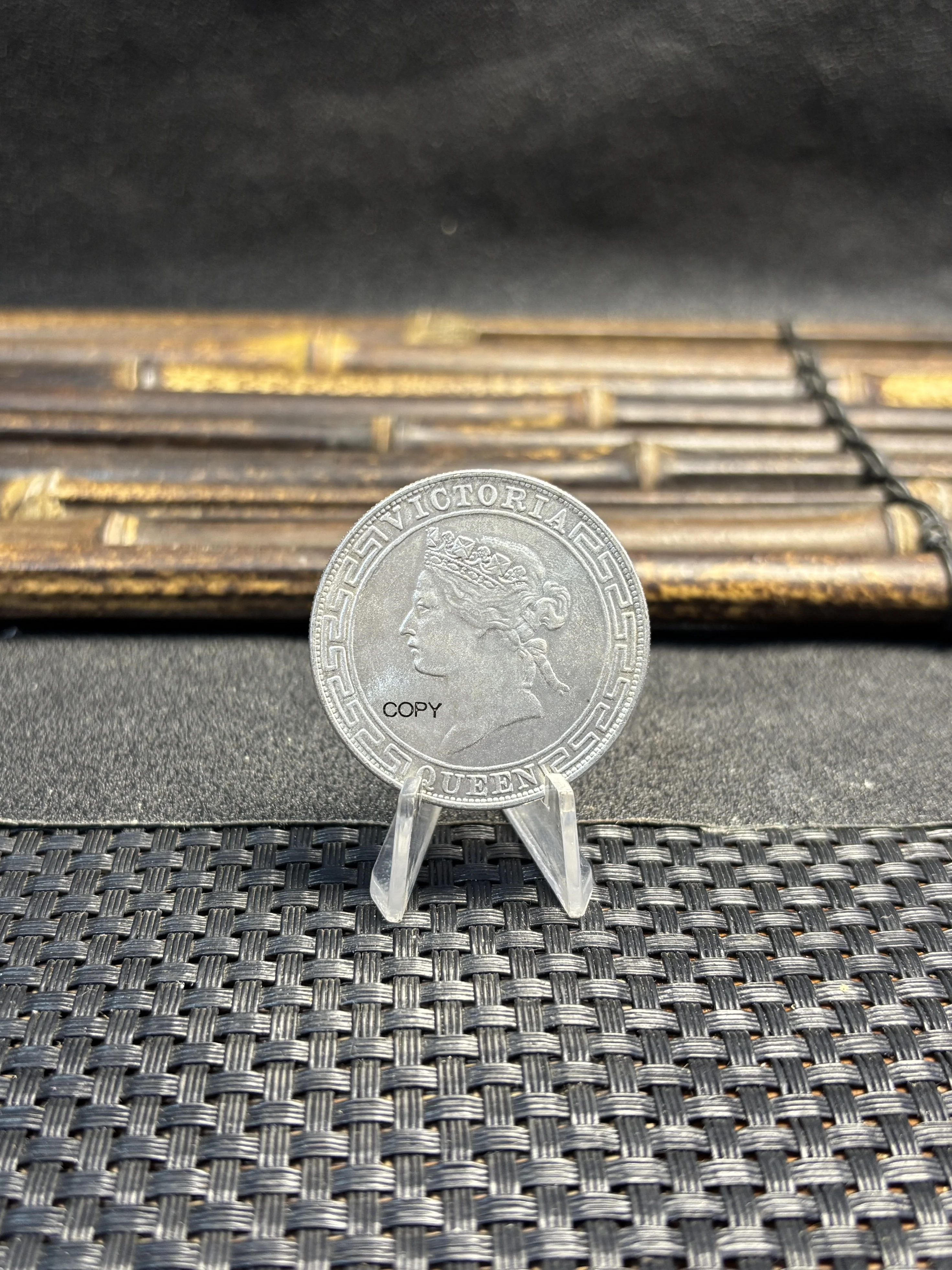 Moneda Conmemorativa de un Dólar Victoria Plateada de China Hong Kong 1865 1866 1867 1868, Copia, Moneda Coleccionable de la Segunda Guerra Mundial
