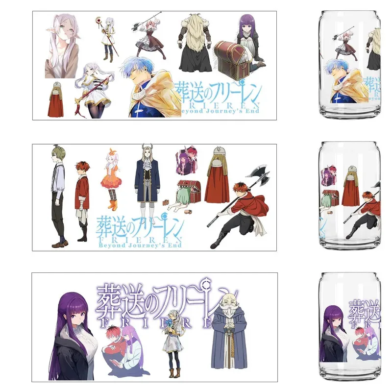 

Popular Florian Anime cartoon Artwork UV Sticker DIY decoration Seal Decals 3D transfers uvdtf stickers 16oz uv dtf cup wraps