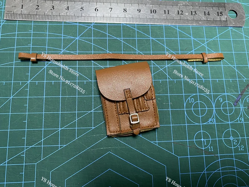 Noir/jaune/rouge marron 1/6 homme soldat seconde guerre mondiale Mini carte sac ceinture jouets accessoire pour 12 "montre figurine scène ornement