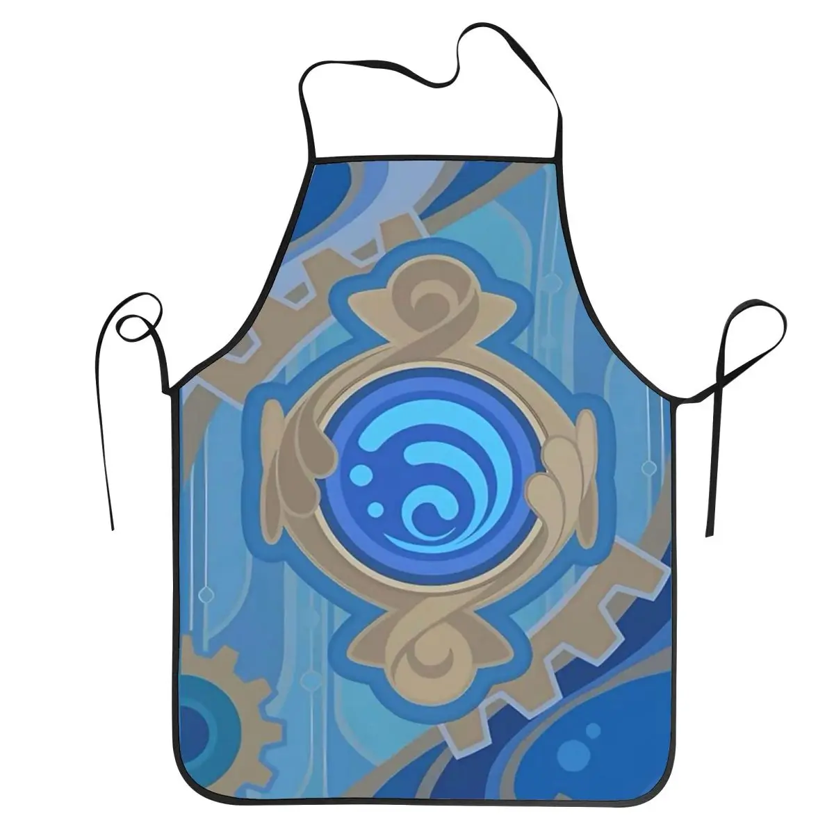 Genshin Impact Anime Game Aprons Chef Cooking Tablier Waterproof Bib Kitchen Cleaning Pinafore for Women Men Painting