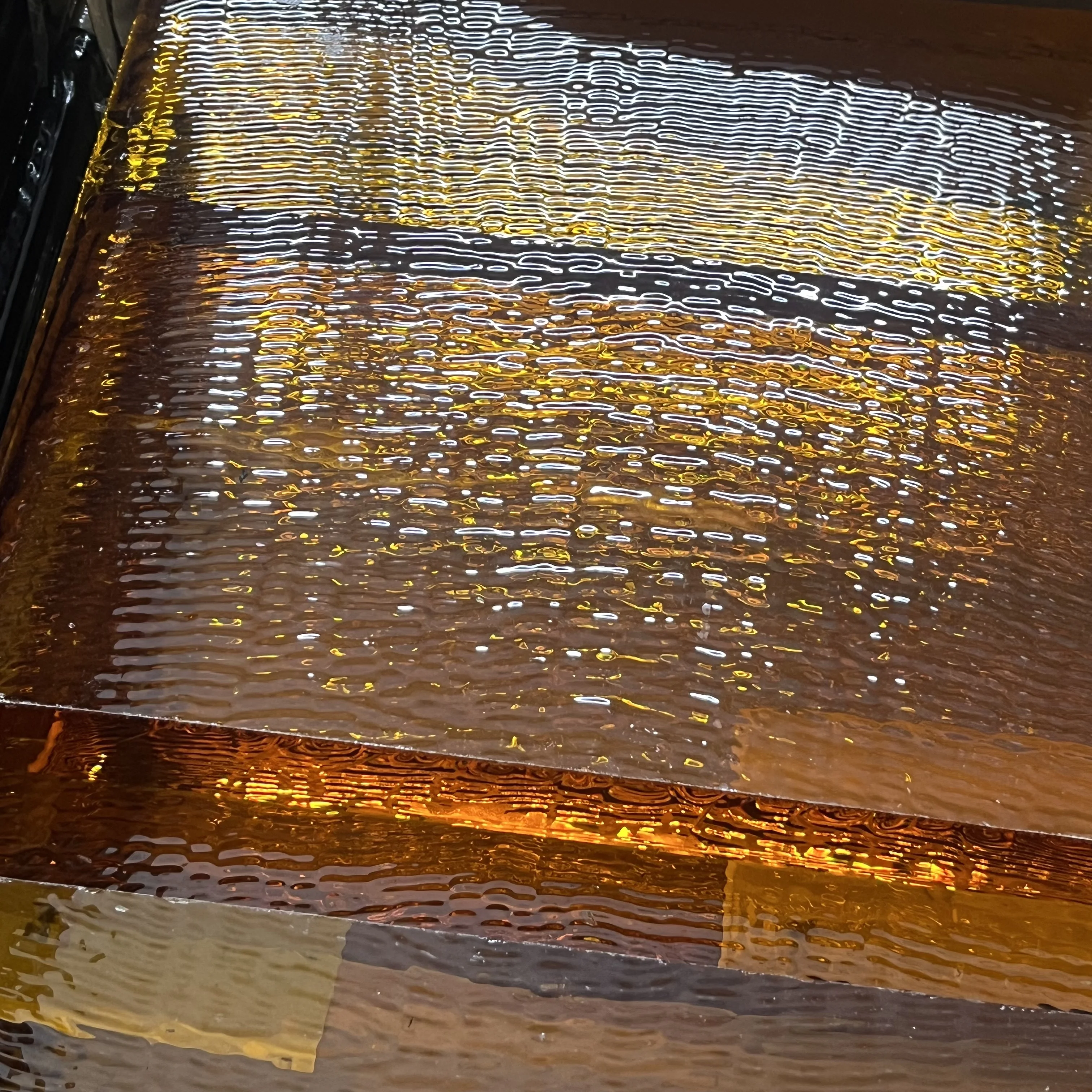 

1 шт., темно-желтое синтетическое стекло, кристалл, грубые ювелирные изделия, световод, блок линз, марка продукта, оптическое цветное стекло