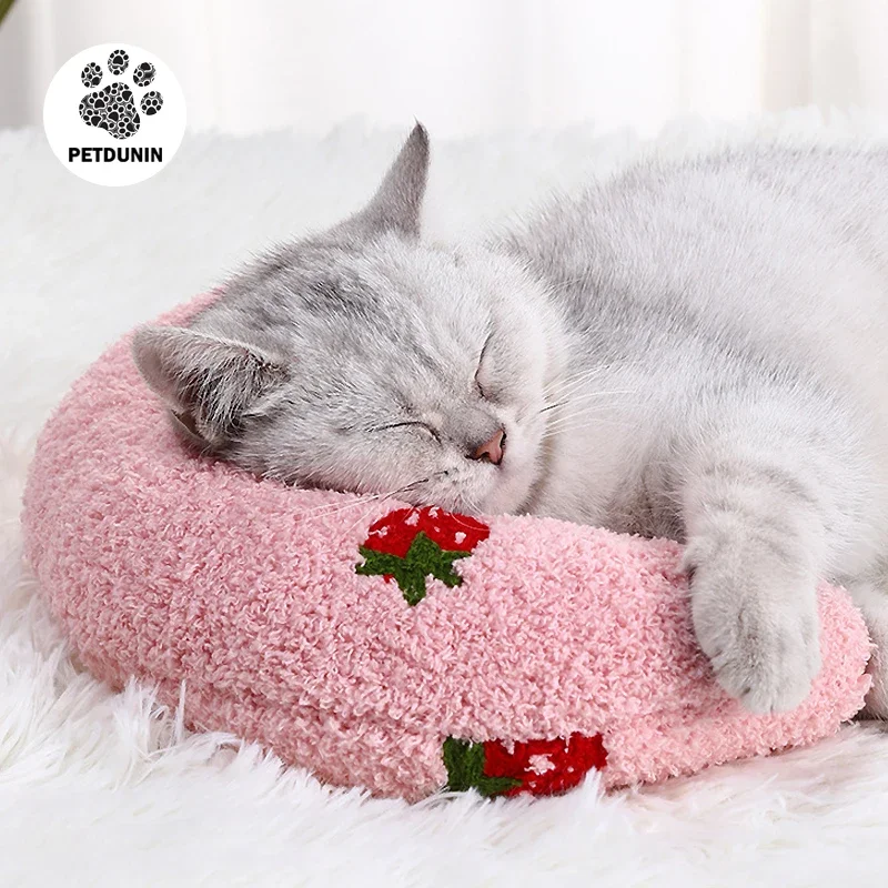 

Little Pillow for Cats Fashion Neck Protector Deep Sleep Puppy U-Shaped Pillow Cat Pillow Kitten Headrest Dog Sleeping Pillows