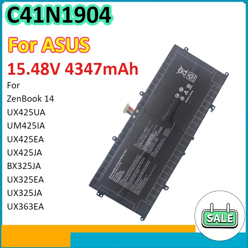 

C41N1904 4347mAh Laptop Battery for ASUS ZenBook 14 UX425UA UM425IA UX425EA UX425JA BX325JA UX325EA UX325JA UX363EA