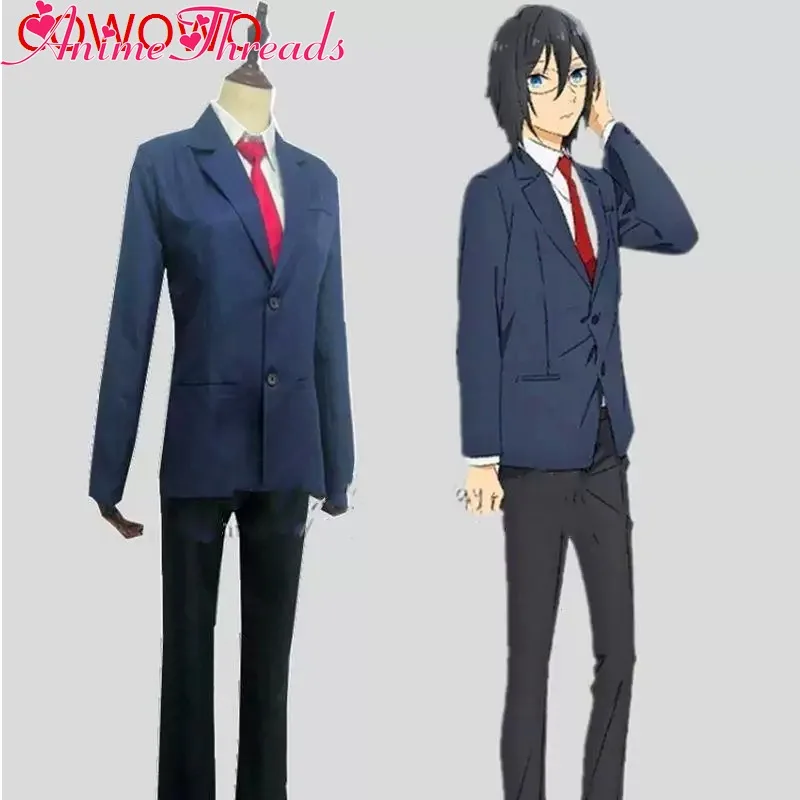 

Anime Hori san to Miyamura kun Horimiya Miyamura Izumi Hori Kyoko Cosplay Costume High School Uniform Party Outfits Custom Made