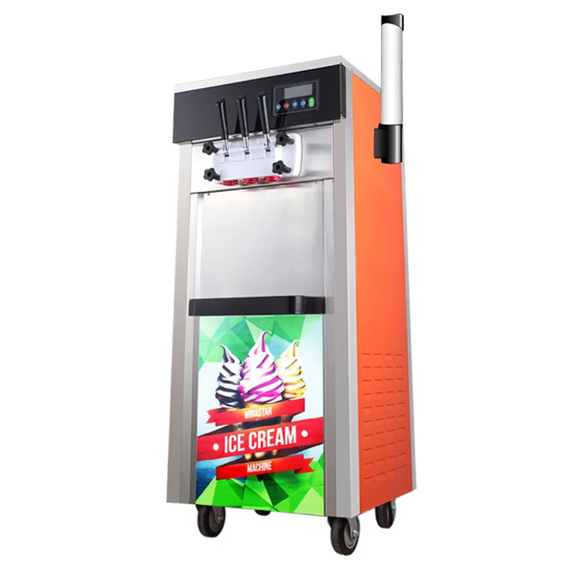 

Soft Ice Cream Maker Commercial Automatic Freeze Equipments Cold Drink Summer Stainless Steel 220V/110V Sundae Cone Machine