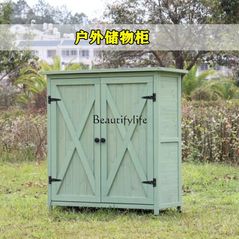 Outdoor storage cabinet, tool room, glove box, multi-functional waterproof and sunscreen storage cabinet