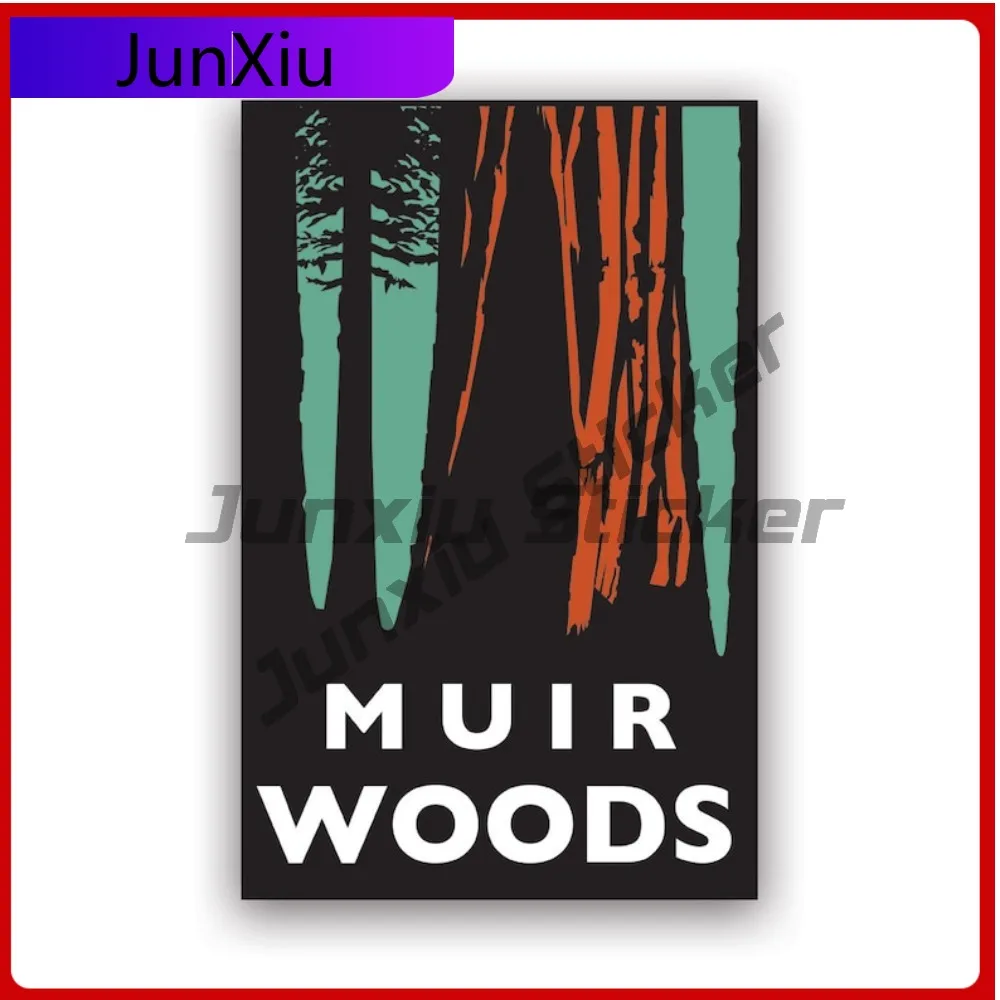 

Muir Woods Art Sticker Creative Decals Nps National Park Hike Hiking Outdoors Camp Camping Exoplore Cool Style Car Use Waterp