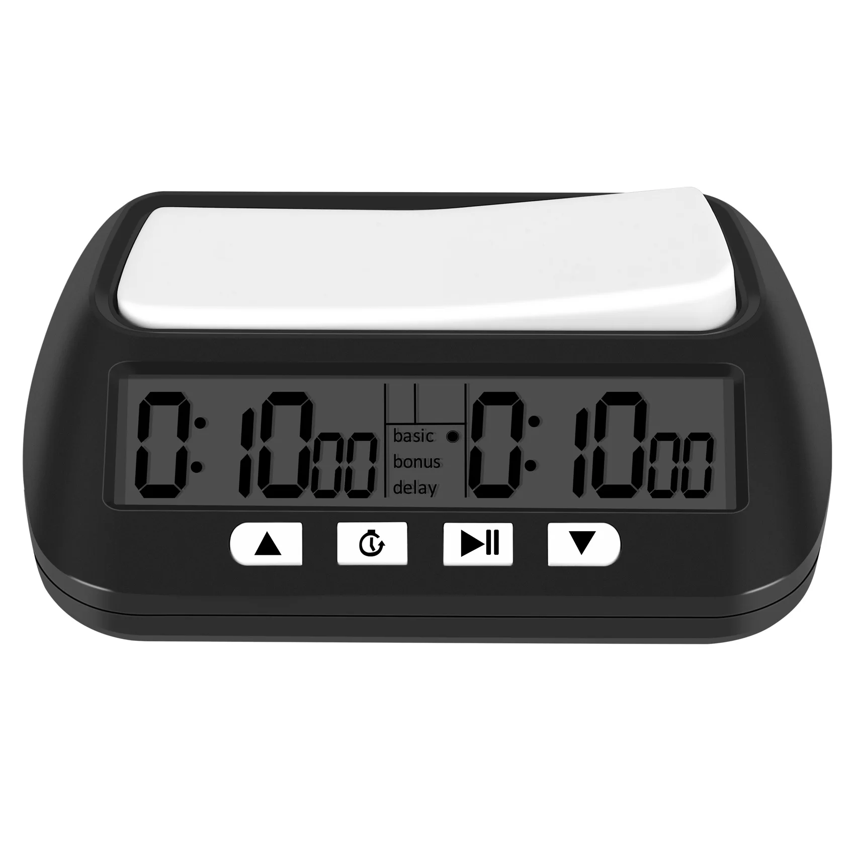 

Chess Clock, Digital Chess Timer & Game Timer, 3-In-1 Multipurpose Portable Professional Clock Black