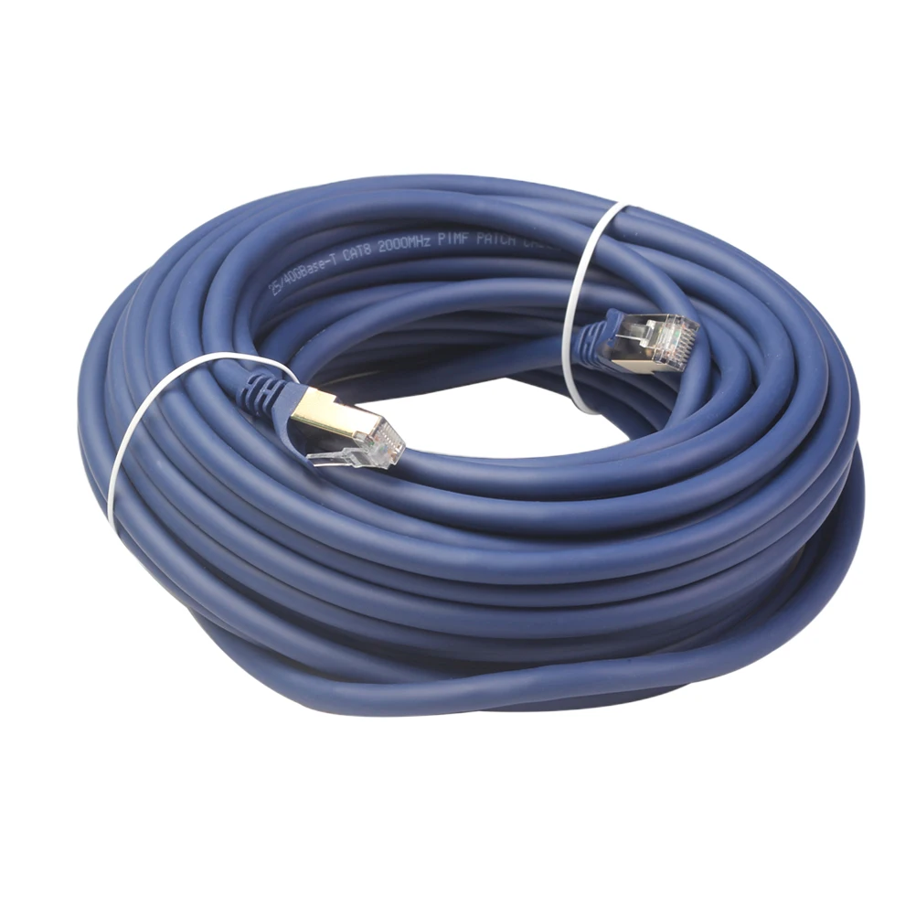 

20M CAT8 Cable Shielded LAN Cord for High Speed 25Gbps PC Printer Router Switch Cate8 Ethernet Cable Box Network Line