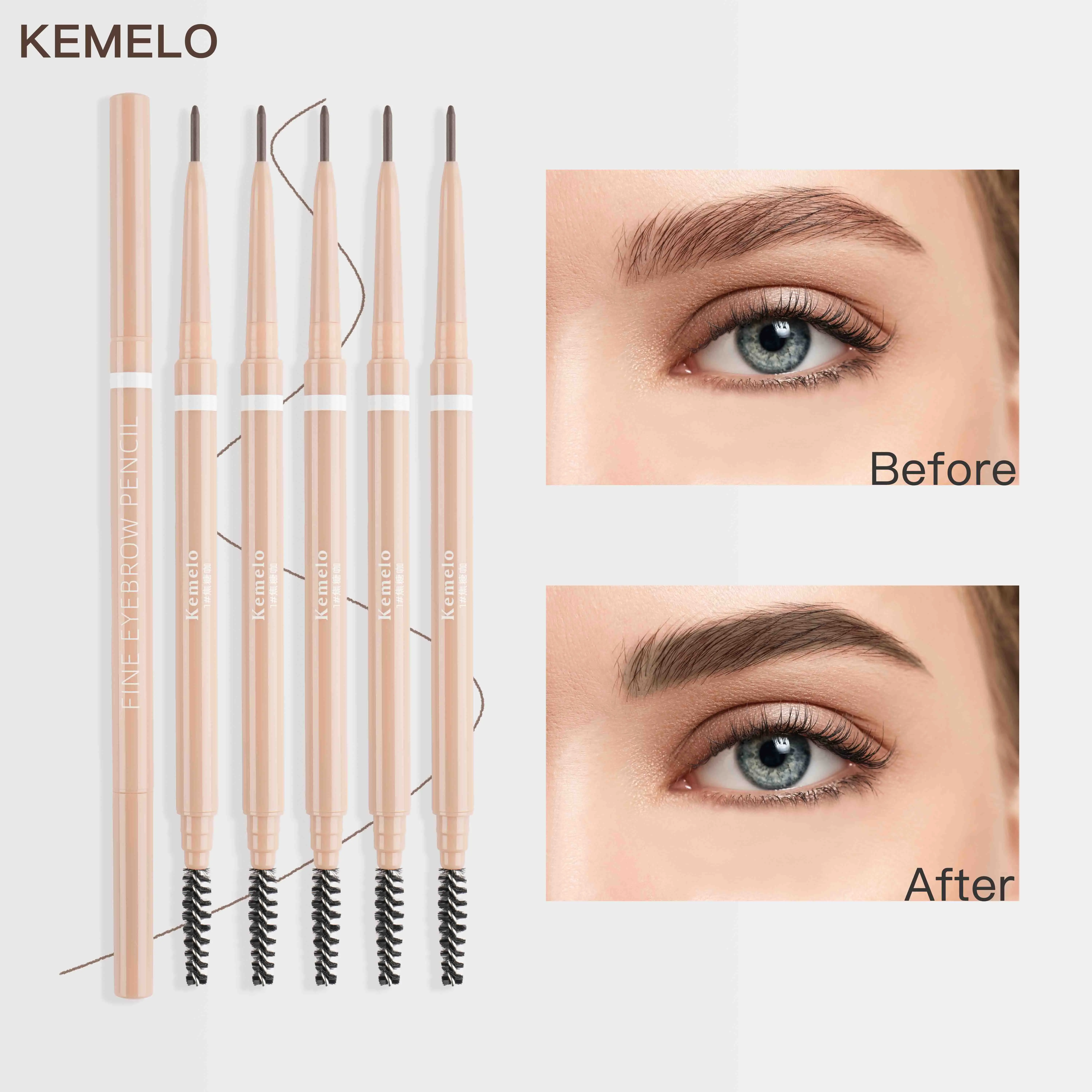 1.5mm Ultra Fine Double-Ended Eyebrow Pencil (Kemelo) Waterproof Sweat-proof Long Lasting Professional Eye Makeup For Women