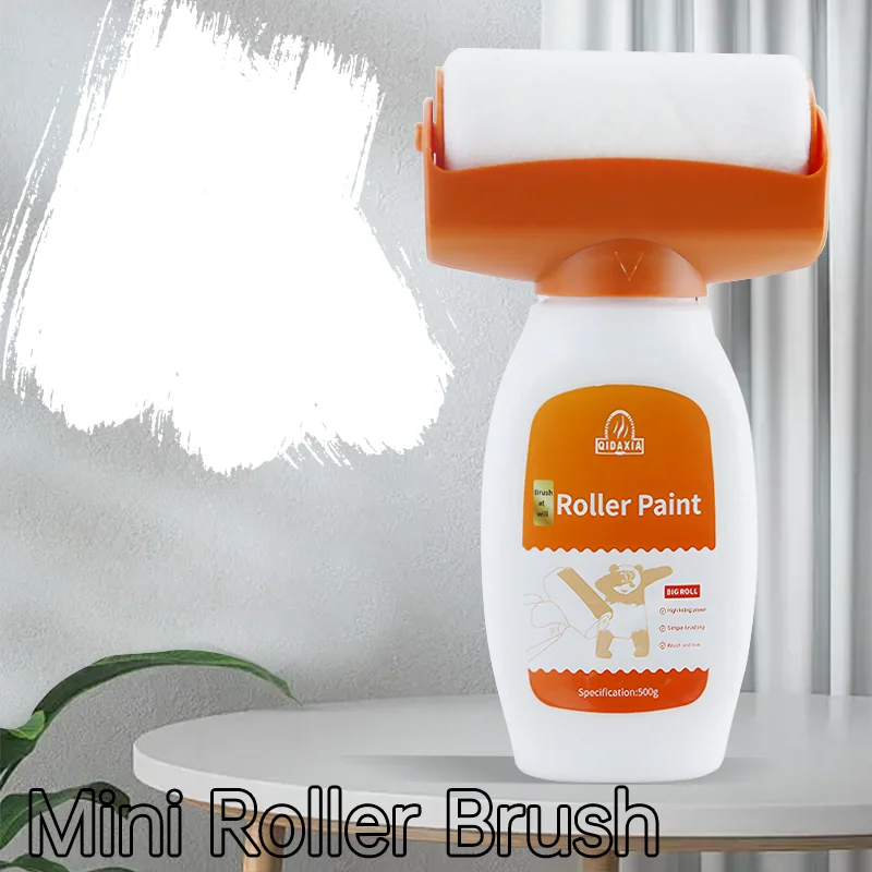 White Latex Paint Water Based Wall Repair Roller Paint hotAntibacterial wall paint DIY Renovation Wall Spackle Roller Household