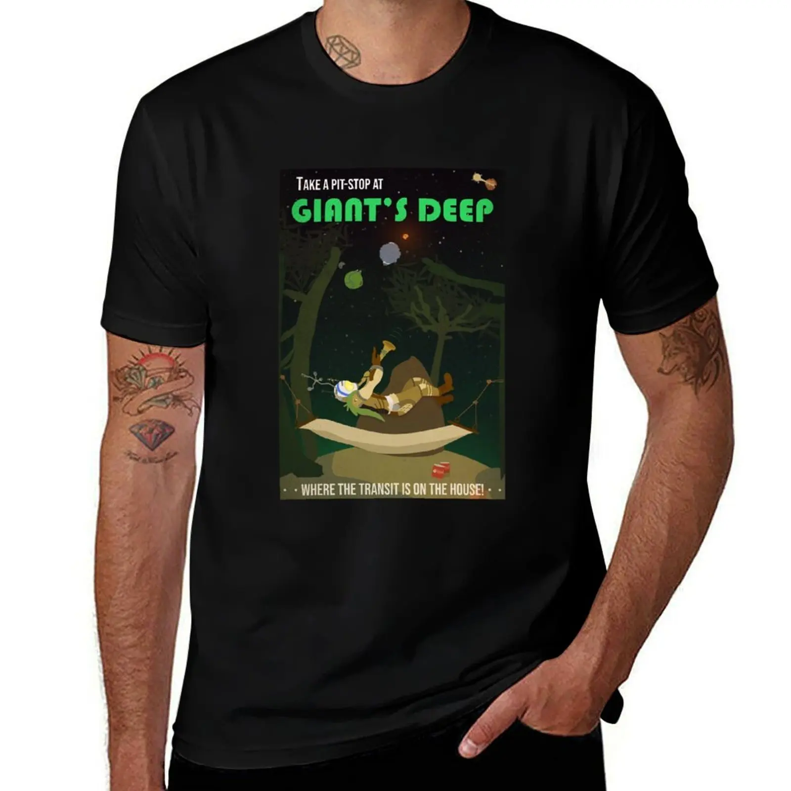 

Giant_s Deep Travel T-Shirt Trendy Casual Short Sleeve Shirt