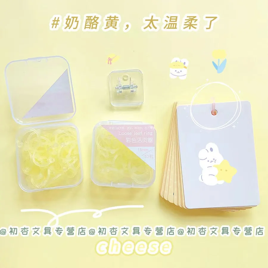 Plástico Multi-Function Círculo Anel DIY Álbuns Loose-Leaf Colorido Livro Binder Hoops Escritório Binding SuppliesPhoto Album