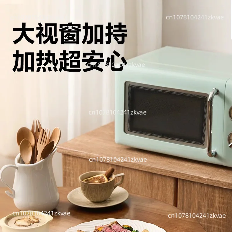 Mini Microwave Oven Steamer Baking All-in-One, Personal Small Oven for Home Heating