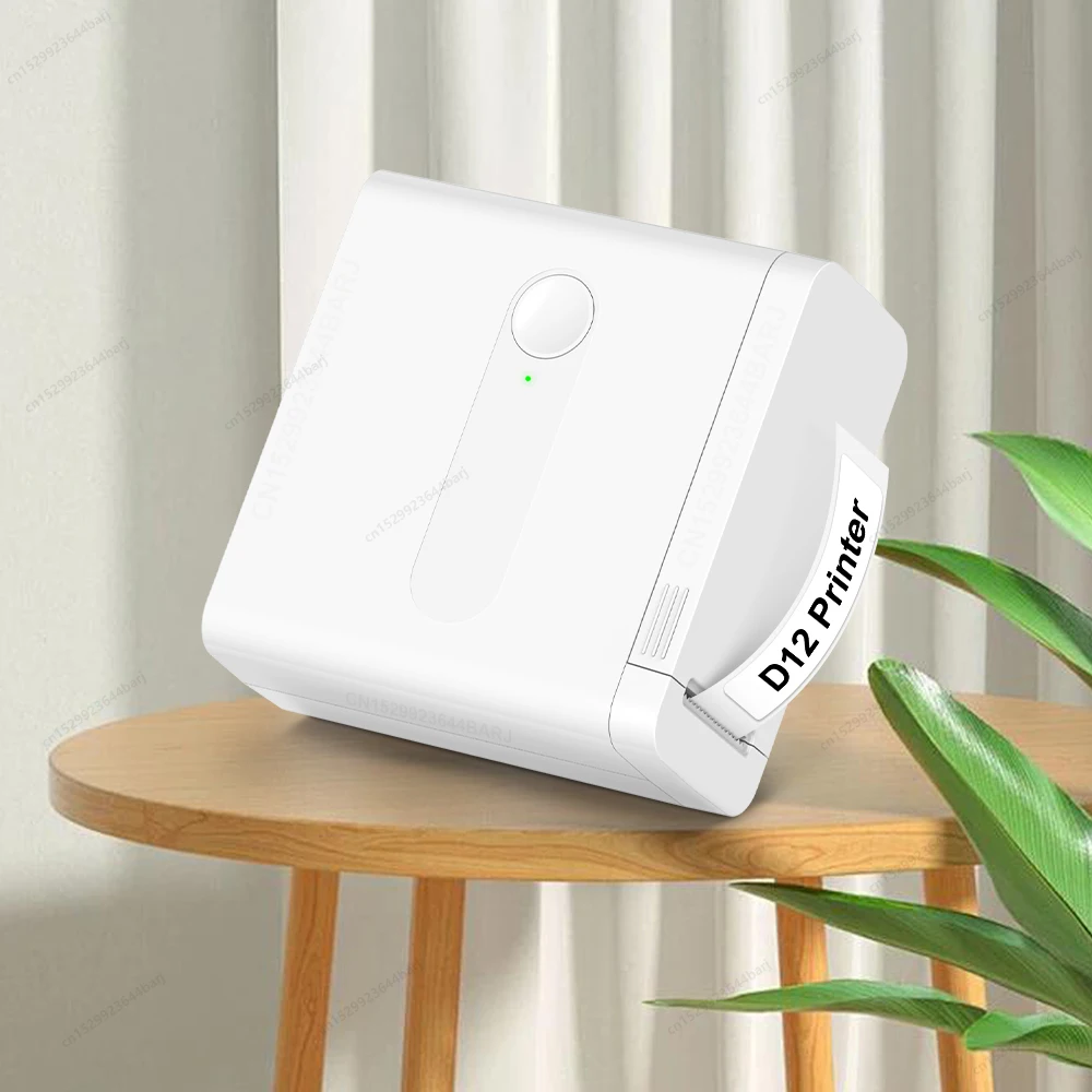 

D12 Portable Mini Label Printer Similar as Marklife P15 P12 Q30 D11 Label Machine Inkless Label Maker Or 1PK D12 Label Sticker