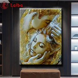 Diamond Painting modern abstract Art couple kiss Cross Stitch Diamond Mosaic Picture Embroidery crystal Beaded Handicraft