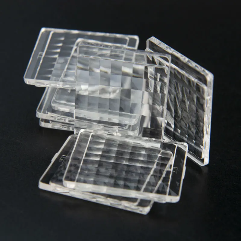 10pcs Factory Defective Optical Glass Scaly Prisma Science Research Prisms Decoration Lenses Fly's-eye Lens Compound Eye Lentes