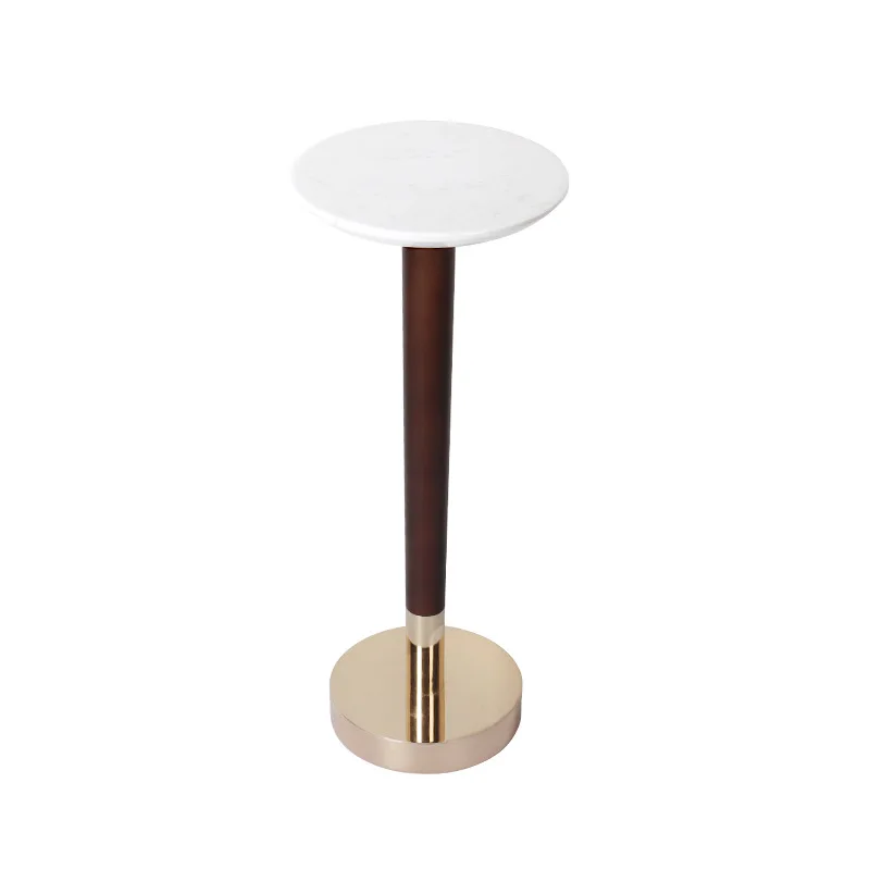 Wabi Sandy Wind Solid Wood Premium Round Marble Coffee Table
