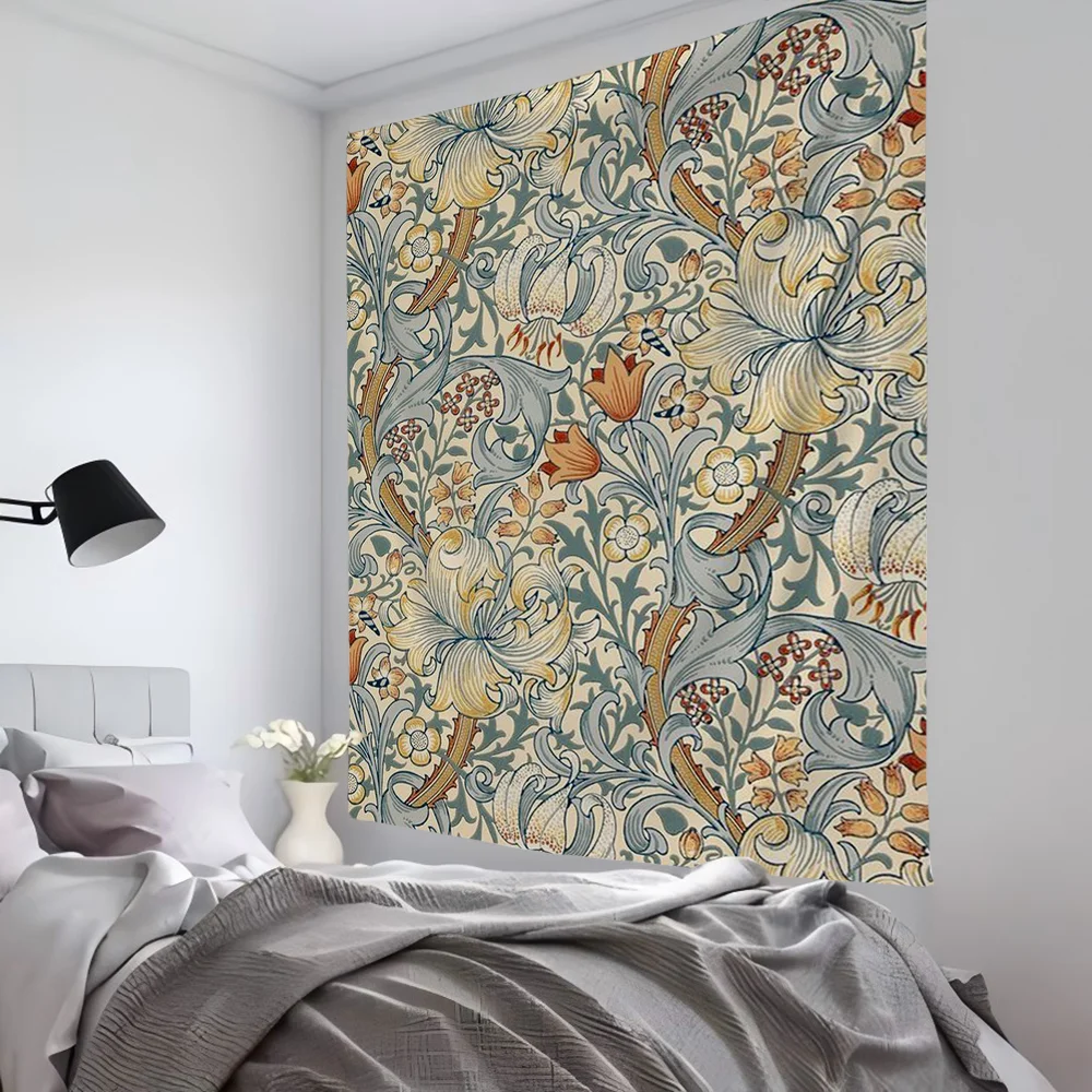 William Morris Wandteppich, Raumdekoration, Wandtuch, Party, hängender Hintergrund, Raumdekoration, Babyzimmer