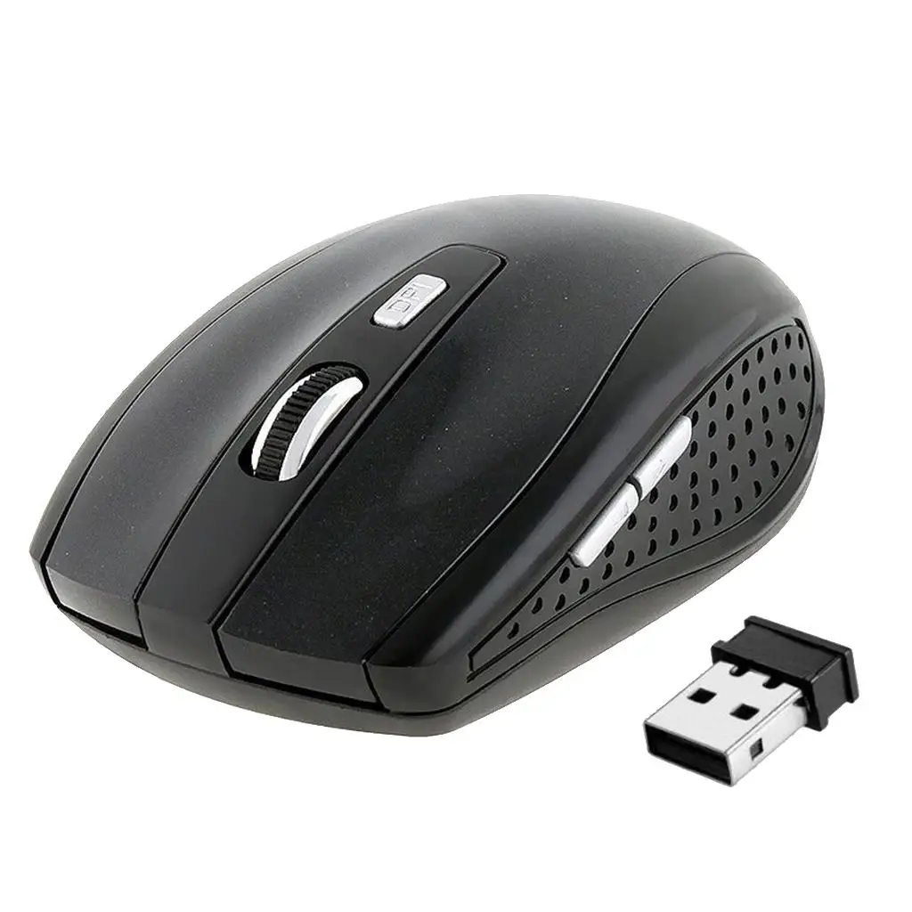 Ergonomic Optical Mouse, 1800 DPI, 6 Buttons for Laptop, Desktop, PC,