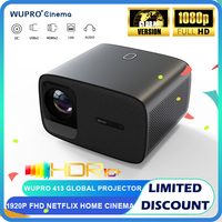 Wupro 413 Smart Projector 4K 1080P FHD For Home Portbale WiFi6 Theater Auto Focus Global Version Netflix Android System Cinema ﻿