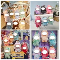 17cm Cloth Mysterious Blind Box Heart Beat Macaron Series Doll Labu Cloth Plush Backpack Pendant Toy Xmas Gift