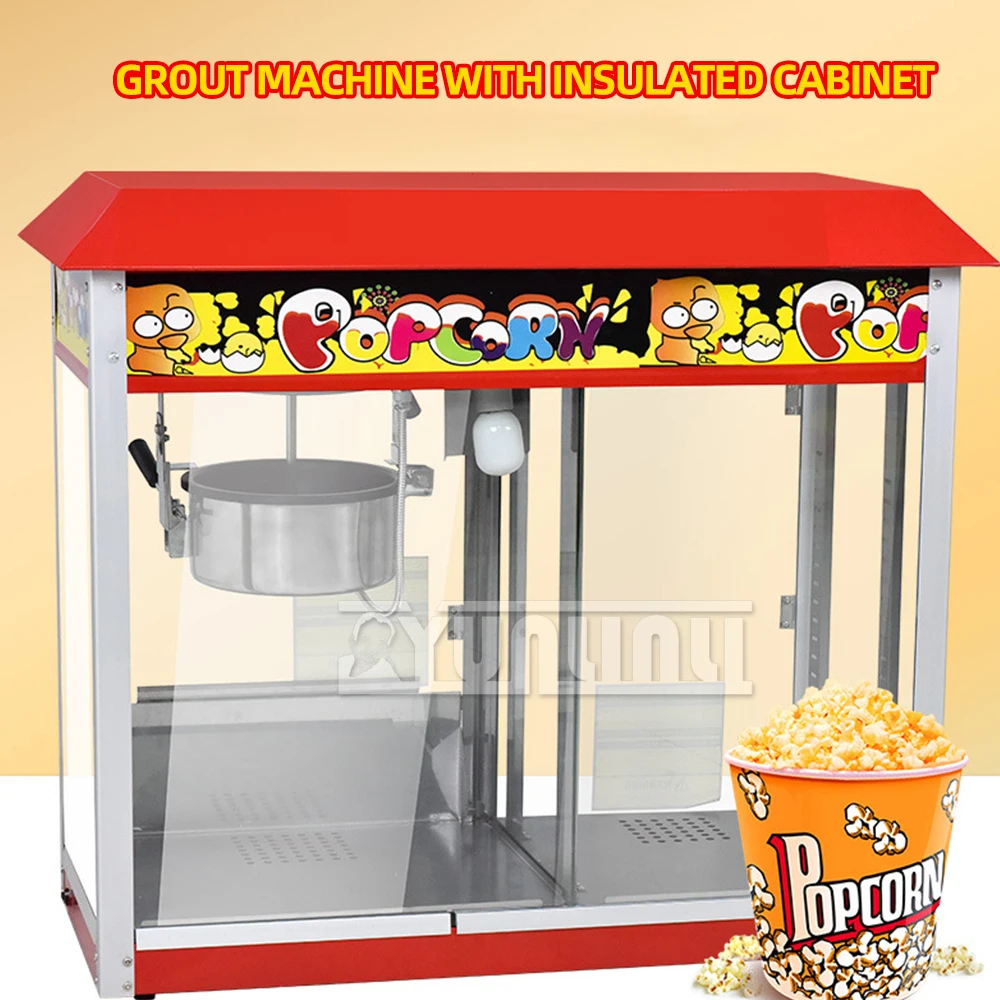 Commercial Automatic Bulking Machine Household Electric Popcorn Machine Popcorn Insulation Cabinet