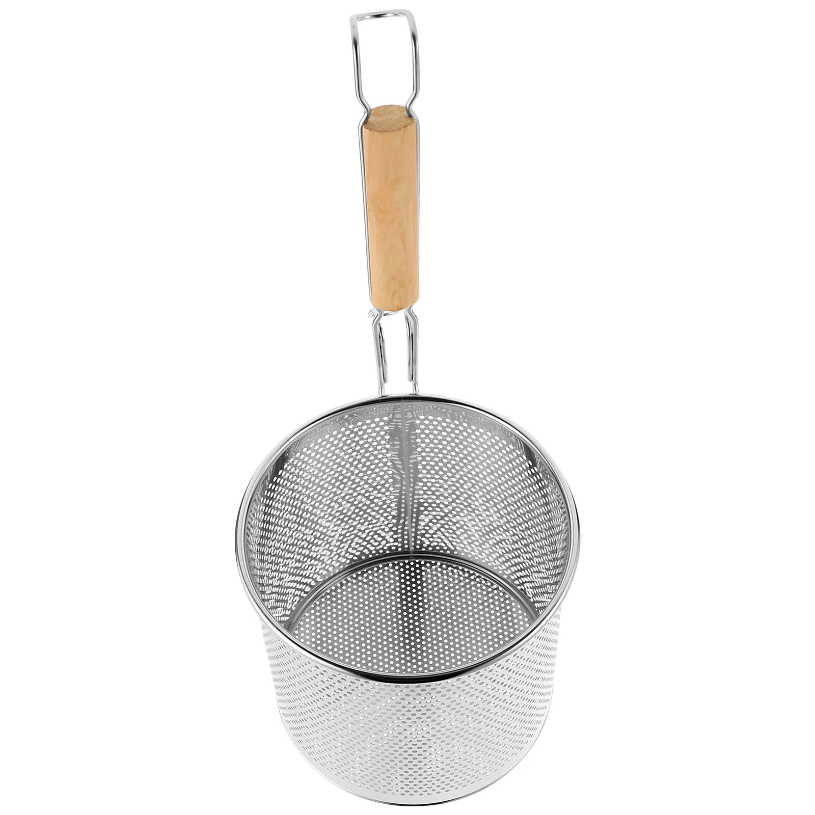 

Fettuccine Pasta Stainless Steel Colander Strainer Basket Noodle Dumpling Food Skimmer Filter Spoon Mesh